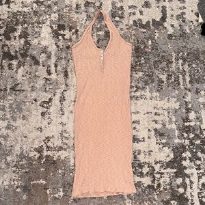 Pink Halter Neck Dress